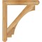 Ekena Millwork Imperial Craftsman Rough Sawn Bracket, Western Red Cedar, 4"W x 32"D x 36"H BKT04X32X36IMP04RWR - alternate 3